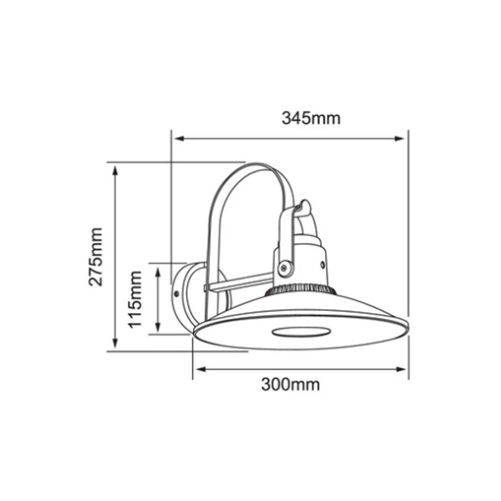 EXTERIOR MUROS LED 38W3000K1900LM ***TECNOLITE HAE***