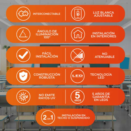 INT LED SP 38W100-240V3000LM3000-5700K LARISA II TECNOLITE