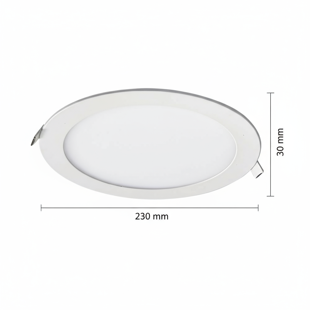 LUMINARIA FLAT LED ESTEVEZ 8" 18W LUZ FRIA *** EXHIBIDO ***