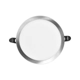 LUMINARIO FLAT-DECO NIQUEL 12W 2700K 120-240V ***HAE2025***
