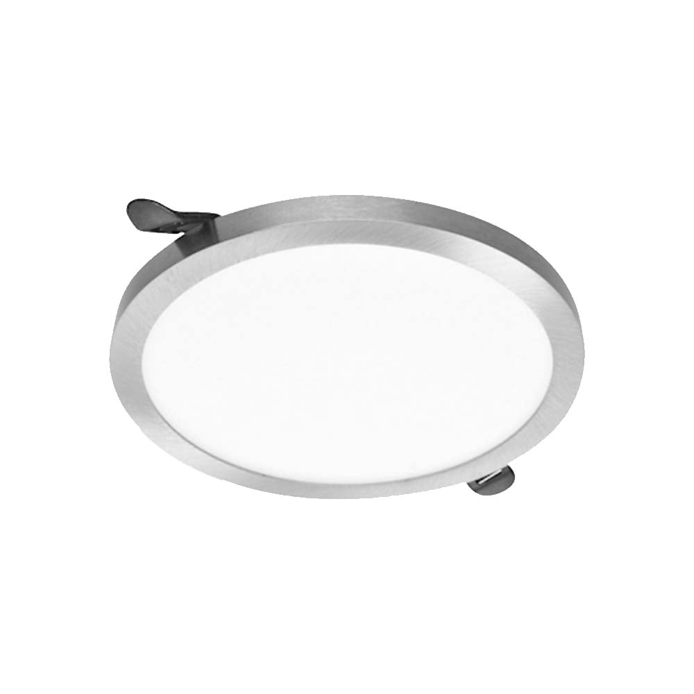 LUMINARIO FLAT-DECO NIQUEL 12W 2700K 120-240V ***HAE2025***