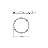 LUMINARIO FLAT-DECO BLANCO 25W 6500K 120-240V ***HAE2025***