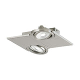 LUM TECHO LED DOBLE 10W PLATA BREA MCA EGLO  *** HAE ***