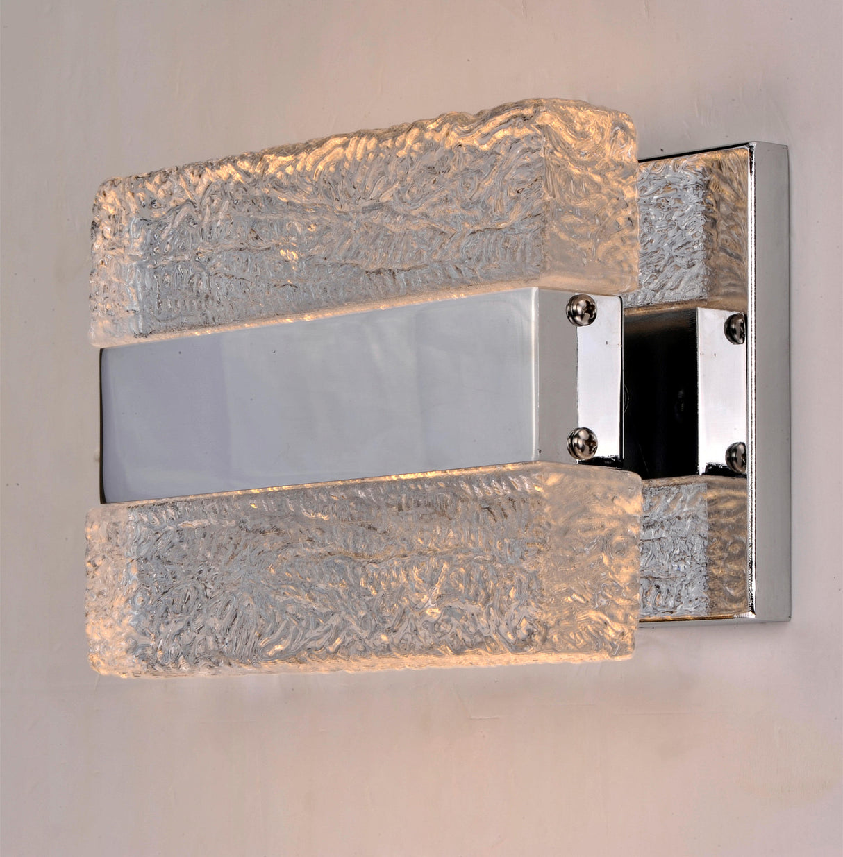 LUMINARIO TOCADOR DE BAÑO TIPO ICE 2 LEDS CRI 90 127V *** HA. LUMI ***