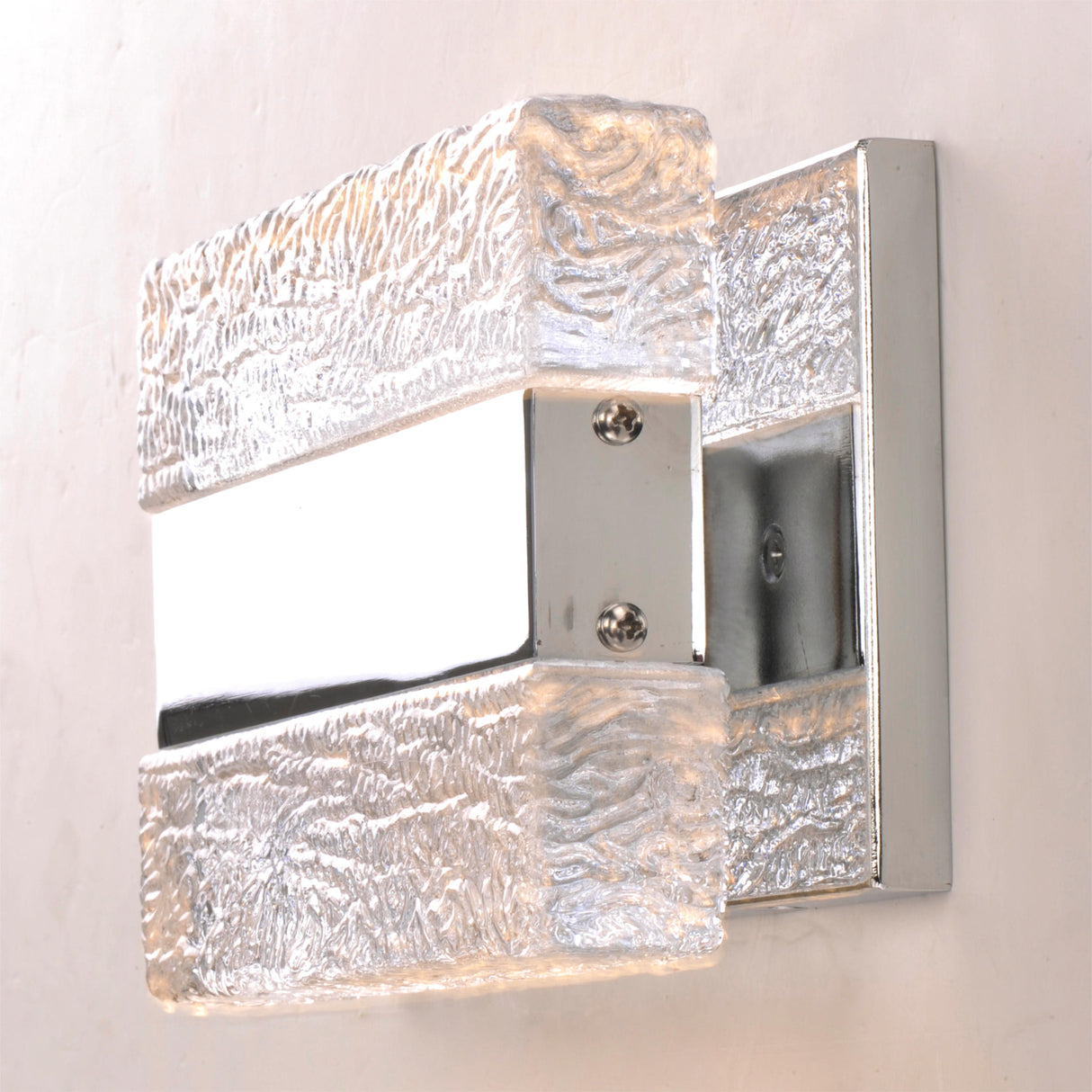 LUMINARIO TOCADOR DE BAÑO TIPO ICE 2 LEDS CRI 90 127V *** HA. LUMI ***