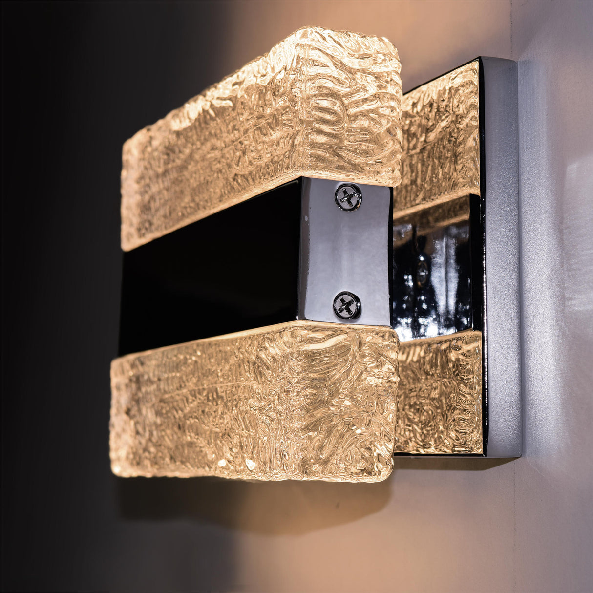 LUMINARIO TOCADOR DE BAÑO TIPO ICE 2 LEDS CRI 90 127V *** HA. LUMI ***