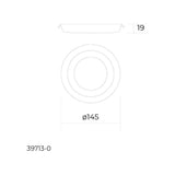 LAMPARA PLAFON FLAT HALO 6+3W LUZ NEUTRA ESTEVEZ