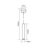COLGANTE LED TECNOLITE EPSILON SMART 3W LUZ SUAVE CÁLIDA ATENUABLE COMPATIBLE CON APP MÓVIL Y ASISTENTES DE VOZ NEGRO ***TECNOLITE HAE***