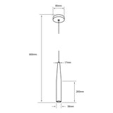 INT SUSP LED 3W 100-240V 3000K 117LM BLANCO ***TECNOLITE HAE***