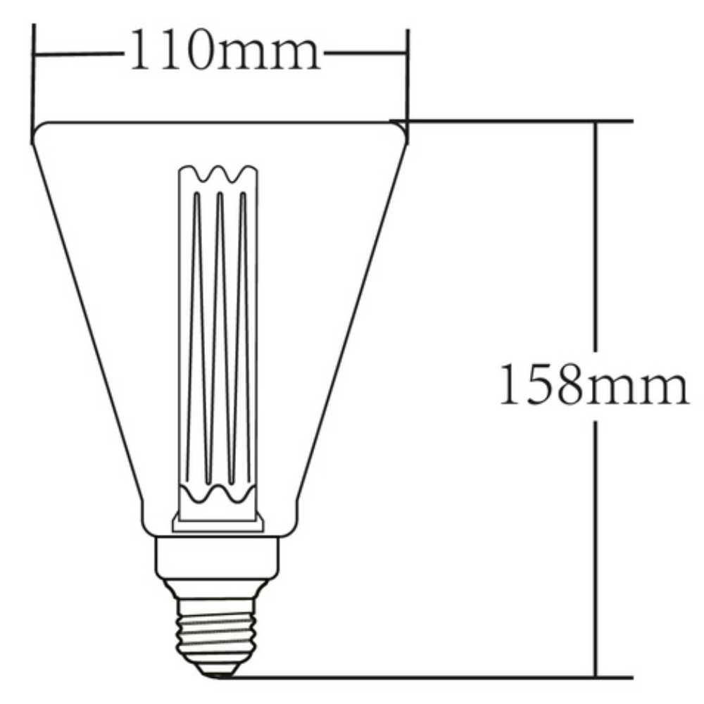 FOCO LED VINTAGE 3.5W/127V. 2000K LUZ SUAVE CALIDA 3DAXLEDFC20VA