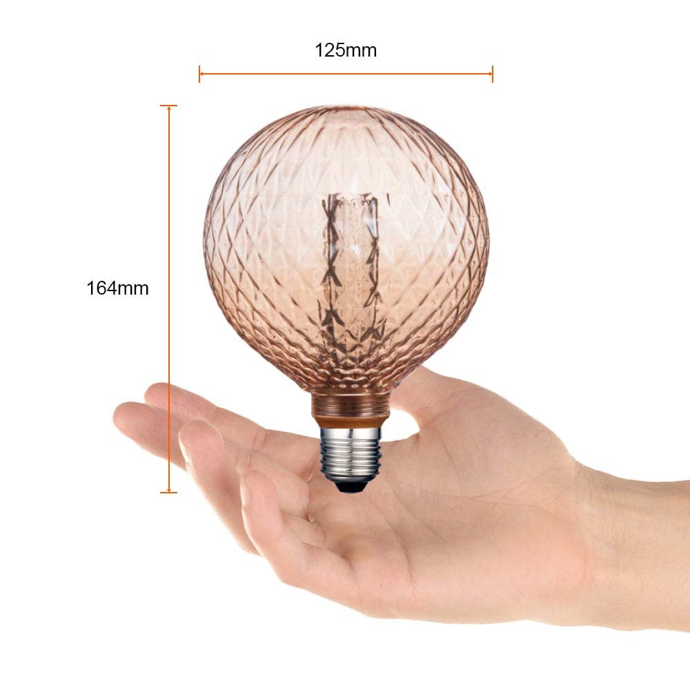 FOCO LED TECNOLITE AHIL TIPO VINTAGE ATENUABLE 3.5W LUZ SUAVE CÁLIDA BASE E27 ROMBOS