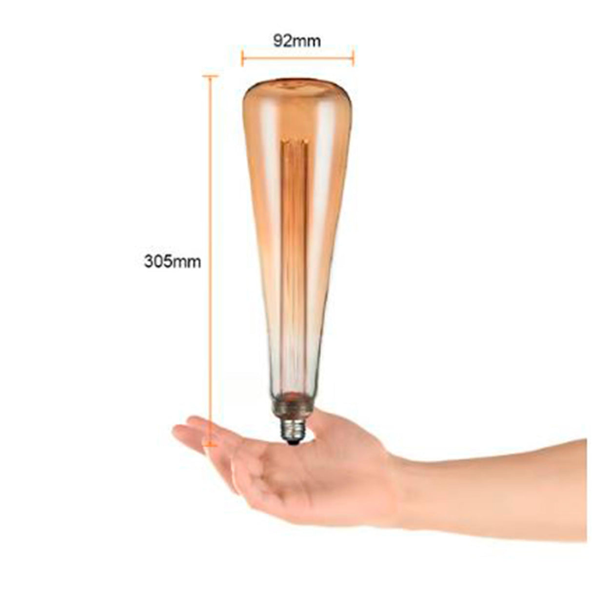 FOCO ST94 VINTAGE LED 3.5 W LUZ AMBAR BASE E27 ATENUABLE