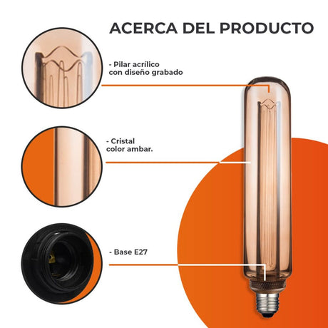 FOCO LED TECNOLITE ALBIREO II VINTAGE ATENUABLE 3.5W LUZ SUAVE CÁLIDA BASE E27