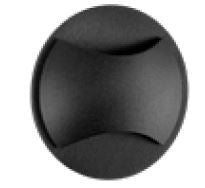 LUZ DE CORTESIA EMP. MURO 3W/100-240V. NEGRO OPACO SUPERBA II