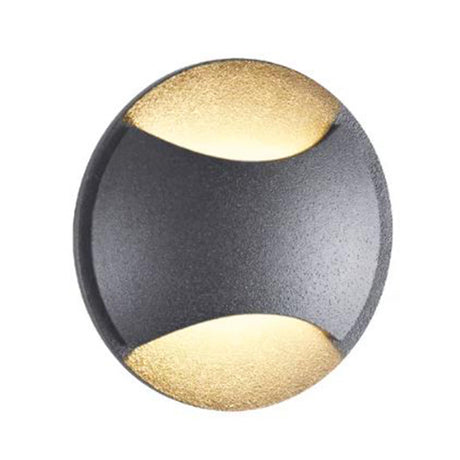 LUZ DE CORTESIA EMP. MURO 3W/100-240V. NEGRO OPACO SUPERBA II