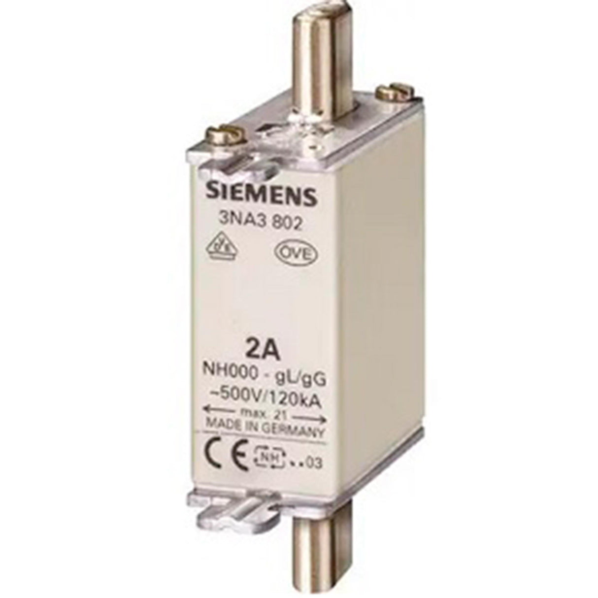 FUSIBLE NH TAM.000 4A AC500V 3NA3804 SIEMENS *** SOBRE PEDIDO  ***