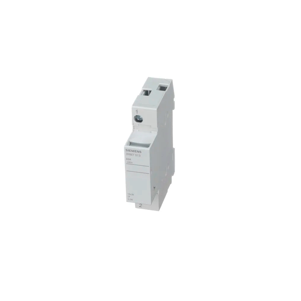 BASE MONTAJE P/FUSIBLE CILINDRICO 1 POLO 32A/500V. TAM. 10X38MM. 3NW7013