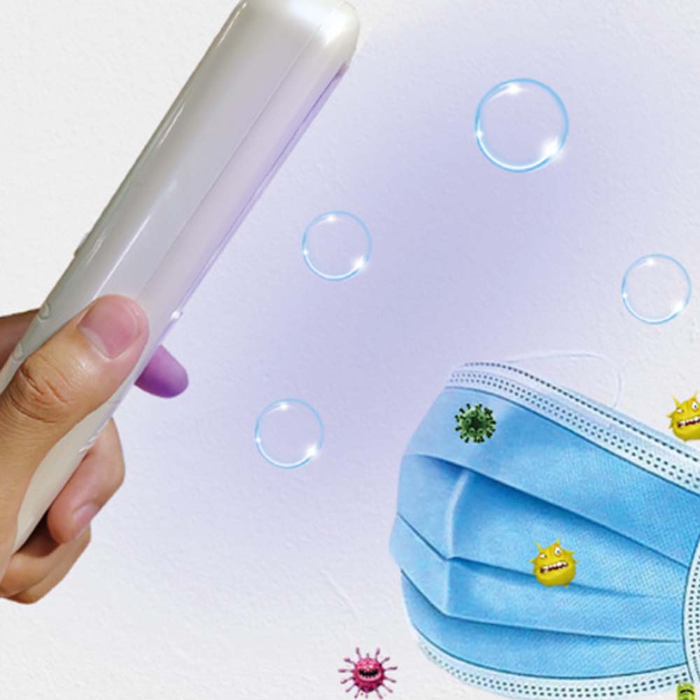 LAMPARA UV ESTERILIZADORA PORTATIL ELIMINA EL 99.9% DE VIRUS 254 NM MECANISMO DE SEGURIDAD