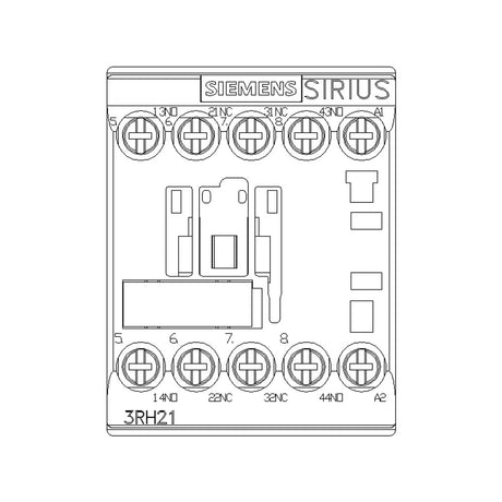 CONTACTOR AUXILIAR TAM. S00 2NA+2NC 24V. 60HZ. 3RH21221AB00 SIRIUS SIEMENS