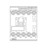 CONTACTOR AUXILIAR TAM. S00 2NA+2NC 24V. 60HZ. 3RH21221AB00 SIRIUS SIEMENS