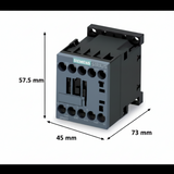 CONTACTOR AUXILIAR TAM. S00 2NA+2NC 24VCD 3RH21221BB40 SIRIUS SIEMENS