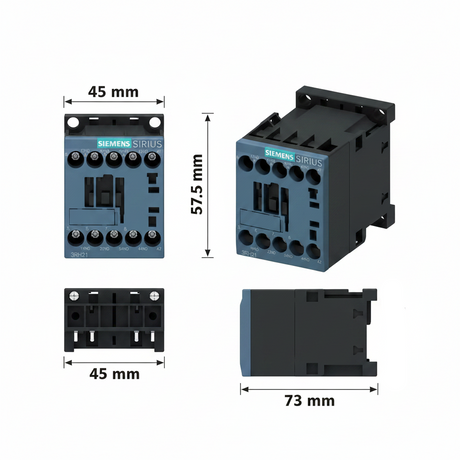 CONTACTOR AUXILIAR TAM. S00 3NA+1NC 120V. 60HZ. 3RH21311AK60 SIRIUS SIEMENS
