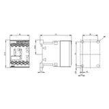 CONTACTOR AUXILIAR TAM. S00 4NA+0NC 24VCD 3RH21401BB40 SIRIUS SIEMENS