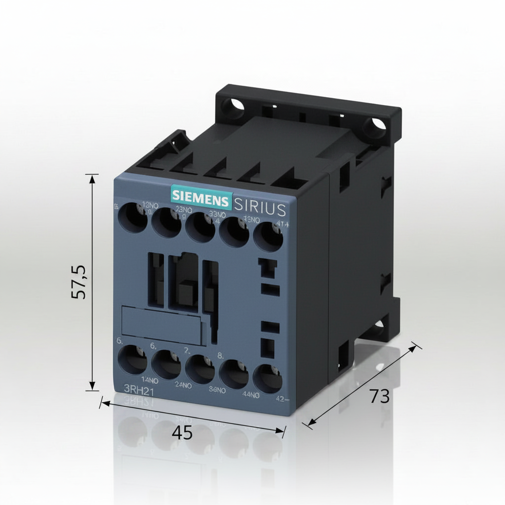 CONTACTOR AUXILIAR TAM. S00 4NA+0NC 24VCD 3RH21401BB40 SIRIUS SIEMENS