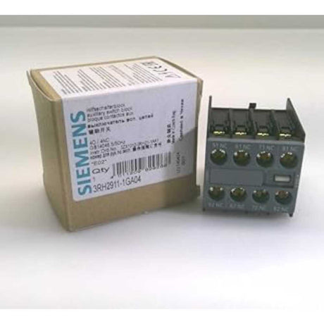 CONTACTOS AUXILIARES P/MONTAJE FRONTAL 0NA+4NC 3RH29111GA04 SIRIUS SIEMENS