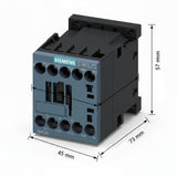 CONTACTOR SIRIUS S00 SIEMENS 2HP 220V 3HP 440V 7A BOBINA 24VDC 1NA 3RT20151BB41