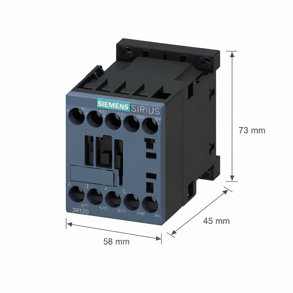 CONTACTOR TRIPOLAR 16A. 24VCD S00 S/CONT. AUX. 3RT20181BB41 SIRIUS SIEMENS