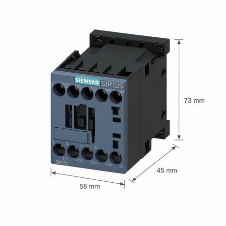 CONTACTOR TRIPOLAR 16A. 24VCD S00 S/CONT. AUX. 3RT20181BB41 SIRIUS SIEMENS