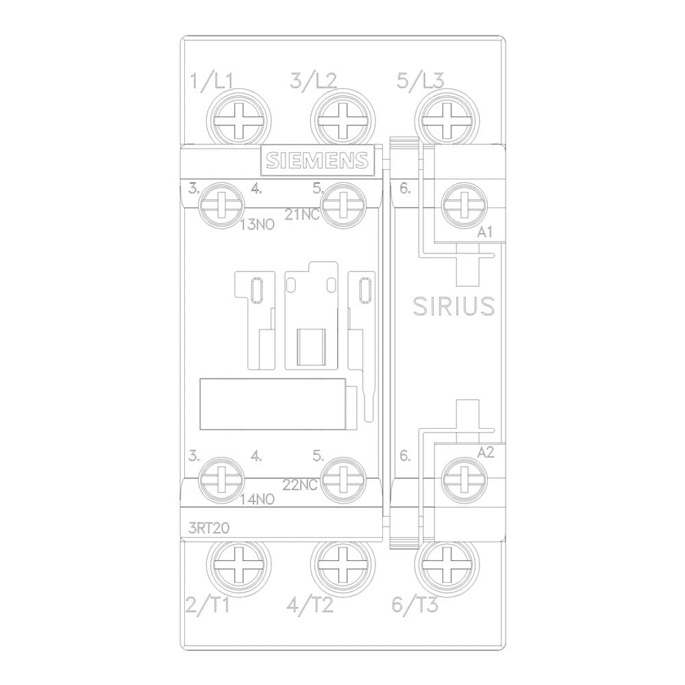 CONTACTOR AC 3 17A 10HP 7.5KW/400V 1NA+1NC 230V 50HZ 3P TAM S0 MCA SIEMENS