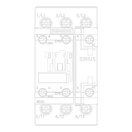 CONTACTOR AC 3 17A 10HP 7.5KW/400V 1NA+1NC 230V 50HZ 3P TAM S0 MCA SIEMENS
