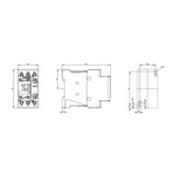 CONTACTOR SIRIUS SIEMENS 5HP 220V 10HP 440V 17A BOBINA 24VDC 1NA+1NC 3RT20251BB40