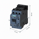 CONTACTOR SIRIUS S0 SIEMENS 10HP 220V 25HP 440V 38A BOBINA 24VDC 1NA+1NC 3RT20281BB40