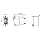 CONTACTOR DE POTENCIA AC-3E/AC-3 41A 18.5KW/400V TRIPOLAR 220V AC 1NA+1NC MCA SIEMENS