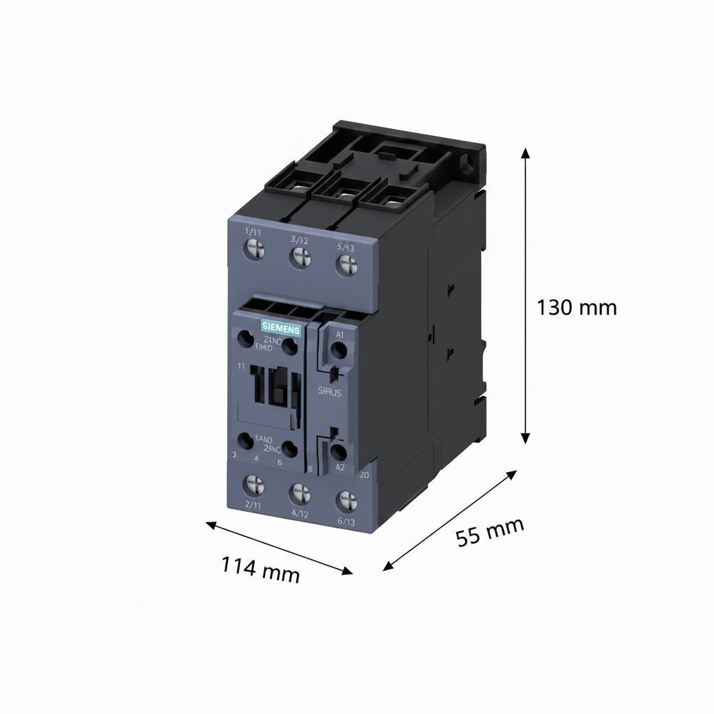 CONTACTOR SIRIUS S2 SIEMENS 15HP 220V 40HP 440V 50A BOBINA 120VAC 1NA+1NC 3RT20361AK60