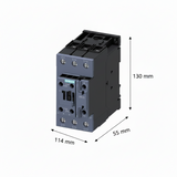 CONTACTOR SIRIUS S2 SIEMENS 15HP 220V 40HP 440V 50A BOBINA 120VAC 1NA+1NC 3RT20361AK60