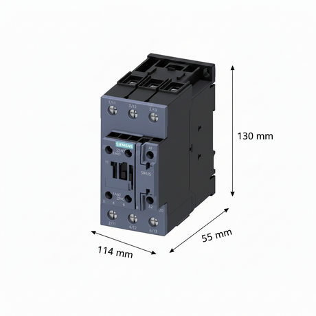 CONTACTOR SIRIUS S2 SIEMENS 15HP 220V 40HP 440V 50A BOBINA 120VAC 1NA+1NC 3RT20361AK60
