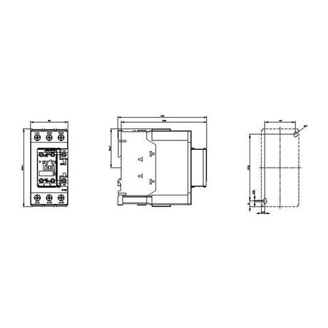CONTACTOR DE POTENCIA AC-3E/AC-3 51A 22KW/400V TRIPOLAR 220V AC 1NA+1NC MCA SIEMENS