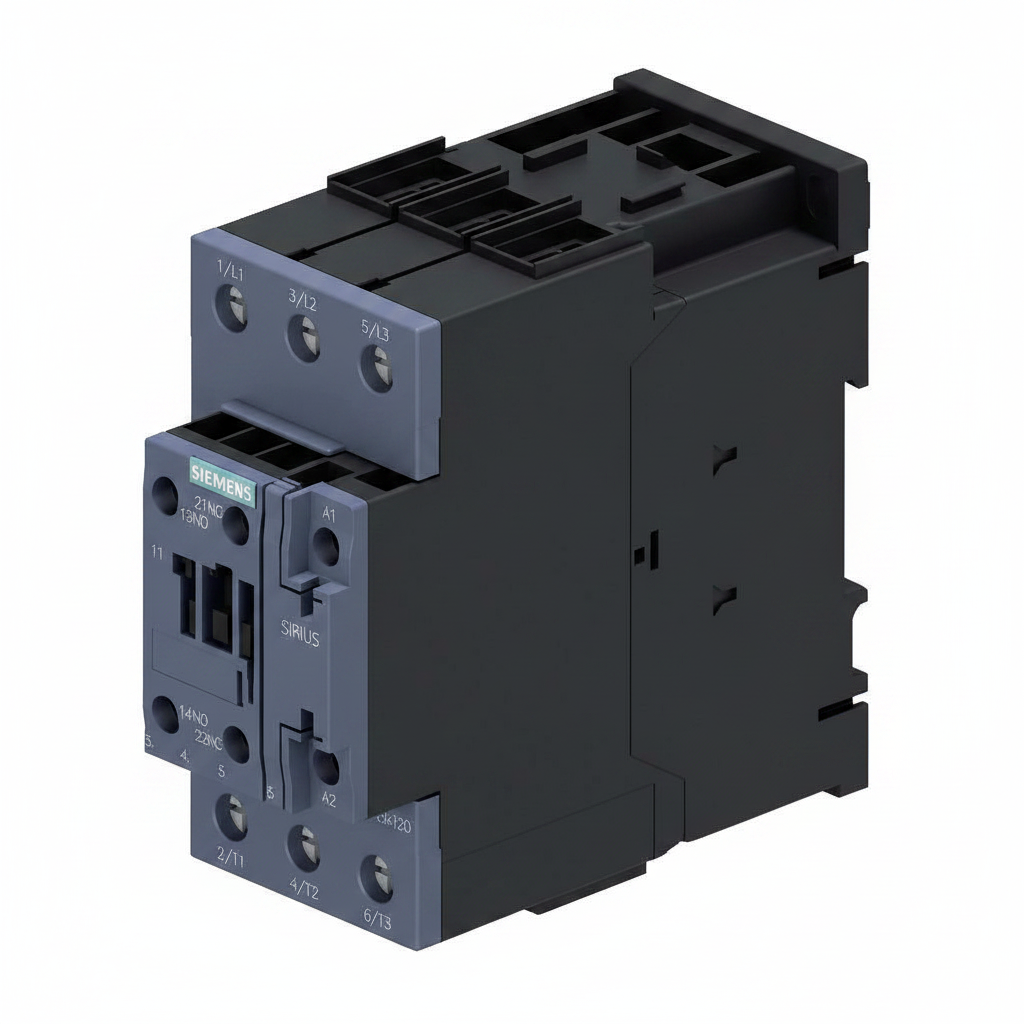 CONTACTOR SIRIUS S2 SIEMENS 15HP 220V 40HP 440V 50A BOBINA 220VAC 1NA+1NC 3RT20361AN60