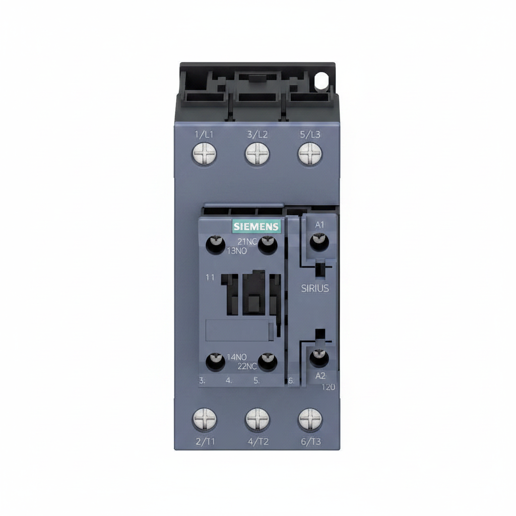 CONTACTOR SIRIUS S2 SIEMENS 15HP 220V 40HP 440V 50A BOBINA 220VAC 1NA+1NC 3RT20361AN60