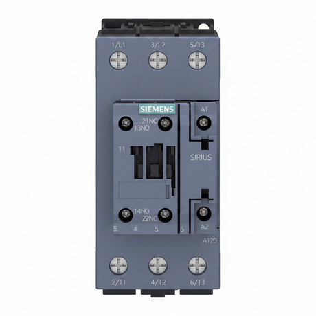 CONTACTOR SIRIUS S2 SIEMENS 20HP 220V 50HP 440V 65A BOBINA 220VAC 1NA+1NC 3RT20371AN10