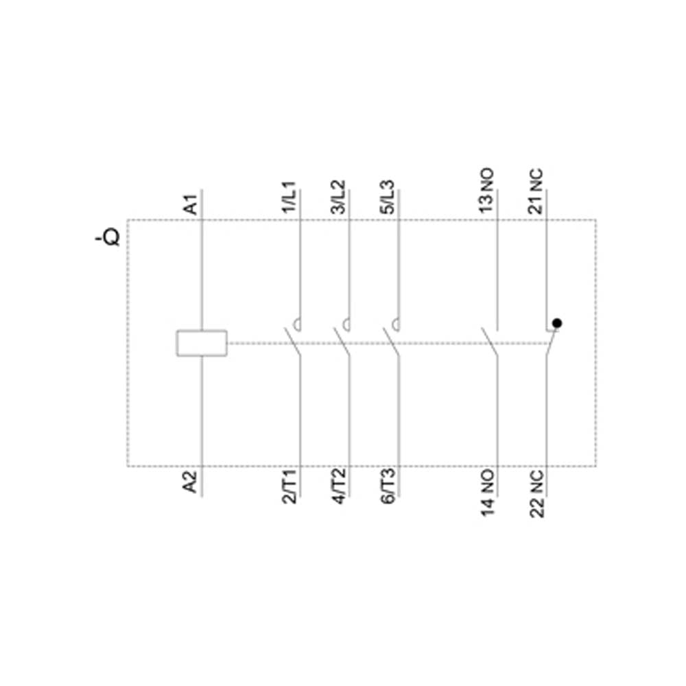 CONTACTOR SIRIUS S2 SIEMENS 25HP 220V 50HP 440V 80A BOBINA 440VAC 1NA+1NC 3RT20381AR60