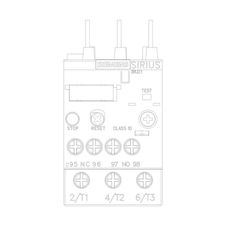 RELEVADOR 3RU TAM. 0 4.5-6.3 3RU21261GB0 SIRIUS SIEMENS
