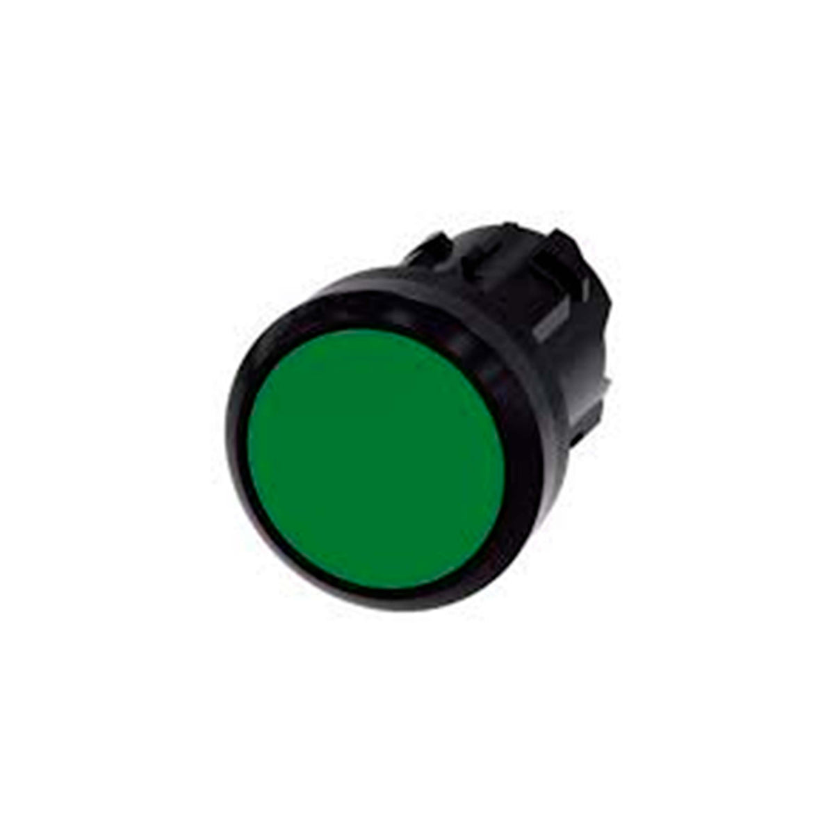 PULSADOR REDONDO PLASTICO COLOR VERDE 22MM