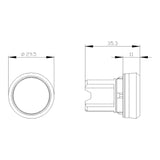 PULSADOR RASANTE 22 MM REDONDO PLASTICO ROJO 3SU1000-0AB20-0AA0 SIEMENS