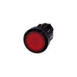 BOTÓN SIEMENS PULSADOR ILUMINADO PLÁSTICO ROJO SIN CONTACTOS NI BASE