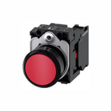 PULSADOR 22 MM REDONDO PLÁSTICO ROJO BOTÓN RASANTE MOMENTÁNEO CON SOPORTE 1 NC 3SU11000AB201CA0 ANTECESOR 3SB32010AA21